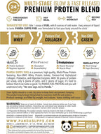 Underground Bio Labs Panda Fuel Premium Protein Whey,Hydrolyzed Collagen,Casein,Probiotics, Enzymes, Keto Friendly,Time Release, 25 Servings (2.5 Pound, Strawberry Ice Cream Crumble)
