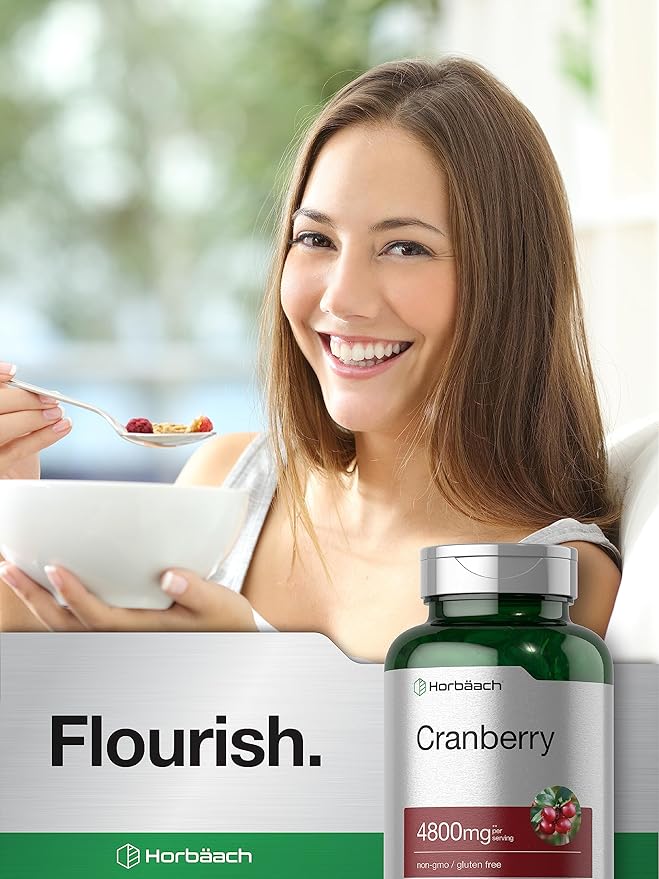 Horbäach Cranberry Pills | 300 Softgels | Non-GMO, Gluten Free Supplement | from Concentrate Extract