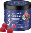 Cliganic Melatonin Gummies (10 mg, 120-Day Supply) - Adult Sleep Aid, Berry Flavor, Vegan, Non-GMO, Kosher, Gluten-Free Supplement, Helps Regulate Circadian Rhythm & Promotes Peaceful Nights