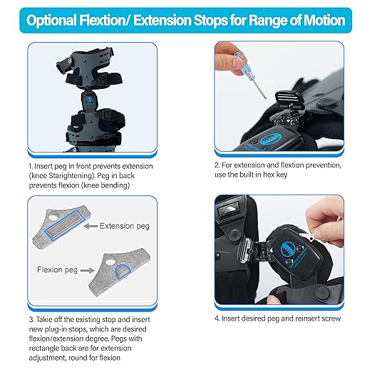 Comfyorthopedic UPGRADED Single Side OA Medial Unloader Knee Brace for Men and Women Osteoarthritis & Arthritis Pain Support, Bone on Bone Joint Offloader L1851 L1843 Built-in Hex Key, Fits Up To 32in Plus Size Thigh Left