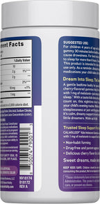 Natural Vitality Kids Calm Sleep Melatonin 1mg Gummies | Nighttime Cherry Flavor | 100% Drug Free | Non-GMO, Vegan & Gluten Free Supplement | 90 Count