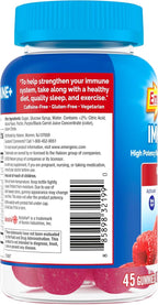 Emergen-C Immune+ Triple Action Immune Support Gummies, BetaVia (R), 1000mg Vitamin C, B Vitamins, Vitamin D and Antioxidants, Raspberry – 45 Count