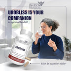 UroBliss Formula for Urinary Tract Support - D Mannose 1000mg Capsules with Cranberry Extract for Feminine Care and UTI-Health, 60 Capsules