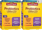 Nature Made Probiotics for Women and Men, Probiotic Capsules 1 Billion CFU from Live Cultures for Immune & Digestive Support, 30 Capsules, 30 Day Supply,(Pack of 2)