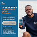 Dr. Tobias Deep Immune Probiotics & Prebiotics - Dual Action Digestion & Immune Support with PreforPro Prebiotics & Spore Forming Probiotics for Women & Men - 120 Capsules (60 Servings)