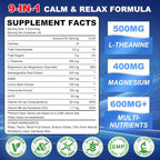 180 Count | L Theanine Gummies, L Theanine Supplement for Adults & Kids, w/Ashwagandha, Magnesium, GABA & 5-HTP, Sugar Free Liposomal Formula for Calm Relax zzZ M♡♡d & Focus, Vegan