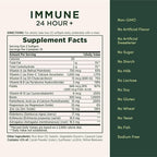 Nature's Bounty Immune 24 Hour +, The only Vitamin C with 24 Hour Immune Support from Ester-C, 1000 mg Vitamin C, D & Zinc, Gluten Free, Rapid Release Softgels, 2 Softgels per Day, 50 Count