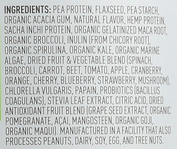 Vega One All in One Nutritional Shake French Vanilla - Plant Based Vegan Protein Powder, Non Dairy, Gluten Free, Non GMO, 29.2 Ounce (Pack of 1)