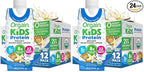 Orgain Organic Kids Nutritional Protein Shake, Vanilla, Healthy Kids Snacks, 8g Dairy Protein, 3g Fiber, 22 Vitamins & Minerals, No Soy ingredients, Gluten Free, Non-GMO, 8.25 Fl Oz (Pack of 24)