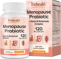 Menopause supplements for women, 120 Billion CFU Probiotic, 13-in-1 Herbs & Botanicals Complex, for Hormone Menopause, Hot Flashes, Night Sweats, Mood Swings, Sleep Disturbances, Vegan, 60 Capsules