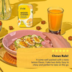 PYM Citrus Mood Chews Support for Stress, Worry & Overwhelm, 20 Count | 130mg GABA, 90mg L-Theanine | Vegan, Non-GMO, Gluten-Free, No Added Sugar | All-Natural Mood Balance Supplement Made in USA
