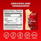 JUNG KWAN JANG US HongSamWon Plus - Korean Red Ginseng Tea, Pre and Post Workout Herbal Energy Drink with Jujube & Reishi Mushroom - Caffeine Free, Gluten Free, Non-GMO (30 Pouches, 1.69 fl oz)