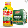 Vitamin Energy B12 11,000% Extra Strength Energy Shot Mango 48 Pack, 260mg Natural Caffeine, B12 & B6, Nootropic Focus, Vitality, Zero Sugar, Gluten-Free, Vegan, Kosher, 1.93 fl oz