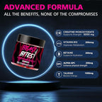 Creatine Monohydrate Gummies for Men & Women - 5g of Creatine Monohydrate per Serving - Sugar Free,Vegan, Strawberry Flavor, 135 Count (45 Servings).