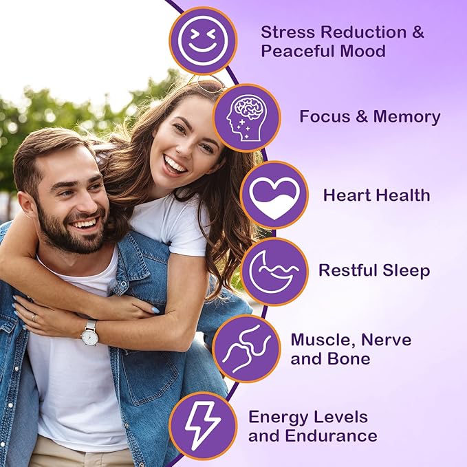Magnesium Glycinate Gummies Supplement for Adults Women, Magnesium Gummies with L-Threonate, Ashwagandha, Vitamin B6- Sleep, Relaxation, Calm, Energy, Vegan, Sugar Free, 60 Count