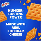 Lance Sandwich Crackers, ToastChee Cheddar, 10 Individually Wrapped Packs, 6 Sandwiches Each