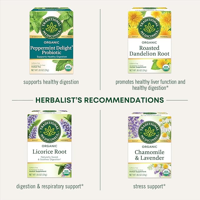 Traditional Medicinals Organic, Smooth Move Tea, Original with Senna - Helps Relieve Constipation Overnight - Kosher, Non-GMO, Caffeine-Free - 48 Tea Bags