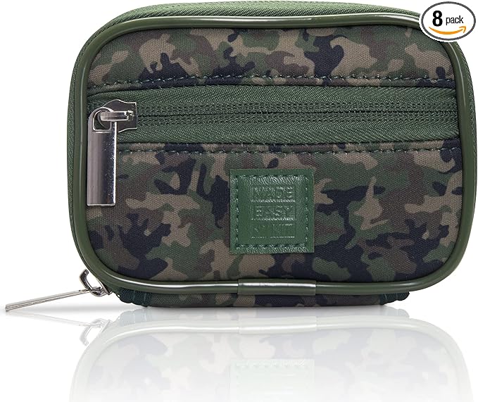 Made Easy Kit Pill Case - Weekly Medicine Organizer with Removable Seven-Day Vitamin & Supplement Box (Camo Dark Green)