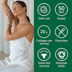 Organika Collagen Powder - for Healthy Hair, Skin, Nails, and Joints. Hydrolyzed Protein Peptides for Better Absorption- Grass-Fed, Non-GMO- Unflavoured- 2.2lbs