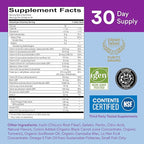 SmartyPants Fiber Supplement & Multivitamin for Men & Women: Multivitamin Fiber Gummies with Vitamin D3, C, Vitamin B12, B6, A, K & Zinc, Omega 3 Fish Oil (EPA/DHA), Biotin, 180 Count (30 Day Supply)