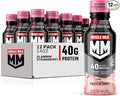 Muscle Milk Pro Series Protein Shake, Slammin' Strawberry, 40g Protein, 14 Fl Oz, 12 Pack