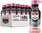 Muscle Milk Pro Series Protein Shake, Slammin' Strawberry, 40g Protein, 14 Fl Oz, 12 Pack
