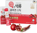 Korean Beauty Baekje Geumsan Women's Pomegranate Collagen Jelly Stick 5.1oz / 30 Count (5 Pack)