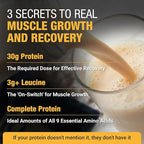 Plant-Based Protein Powder for Men and Women – 30g Complete Plant Protein and 3g Leucine, Zero Bloat, Delicious Taste and Smooth Texture, Madagascar Vanilla, 15 Servings - Scoop Not Included