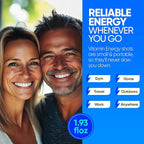 Vitamin Energy Immune+ Extra Strength Energy Shot Blue Raspberry 12 Pack, 260mg Natural Caffeine, B-Vitamins, Citicoline, Green Tea, Immunity & Focus Support, Zero Sugar, Gluten-Free 1.93 fl oz