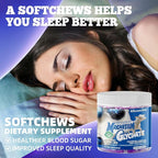 Magnesium Glycinate Soft Chews, Blueberry Flavor.Chewable Sugar Free Potassium Magnesium Chews with Magnesium Glycinate, Vitamin D, B6, and CoQ10 for Calm Support & Sleep for Adults, 60 Days Supply