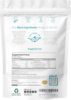 Micro Ingredients Extra Strength Omega 3 Fish Oil Supplements 1,000mg Per Serving, 300 Softgels | Lemon Flavored | Burpless | EPA 180mg + DHA 120mg | Deep Sea Fish