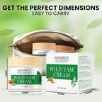Wild Yam Cream, 2oz Wild Yam Root Organic Cream, Hormone Balance, Support Perimenopause & Menopause Relief, Progesterone, Wild Yam Cream for Women & Men Unscented for All Skin Type