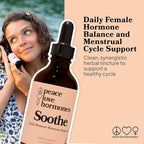 peace. love. hormones. Soothe Herbal Drops - Hormone Balance for Women - Helps Support Hormonal Balance, Menstrual Health & Helps Reduce PMS Discomfort