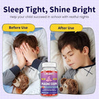 Kids Magnesium Gummies-Magnesium Glycinate Gummies for Kids Supplement-w/Zinc, Chamomile, Omega-3, Vitamin B6, D3 - for Sleep, Relaxation, Brain, Bones, Children's Calm, Sugar Free Strawberry 60ct