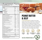 Ambrosia Planta - Plant-Based Protein Powder 20g | Dairy Free Vegan Protein Powder with BCAA Amino Acids | Keto-Friendly, No Added Sugar | 25 Servings | Peanut Butter & Jelly