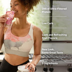 Isopure Clear Whey Isolate Protein Powder, Lactose Free, Gluten Free, Naturally Flavored, Mixed Berry, 20g Protein Per Serving, 14.1 Oz, 16 Servings (Packaging May Vary)