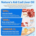 Omega 3 Fish Oil,Fish Oil Omega 3 Supplement for Women & Men,1280mg Per Serving High EPA & DHA Supports Heart, Brain & Joint Health,Non-GMO