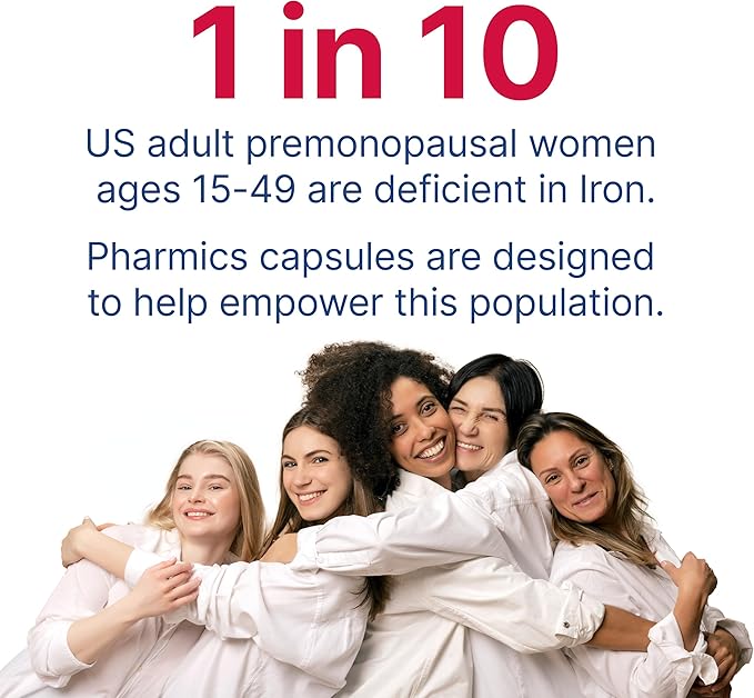IPS Iron Supplement Capsules 18mg for Anemia - 100-Day Supply of Gentle Non-Constipating Iron for Women & Men