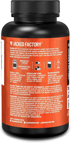 Jacked Factory Burn-XT Clinically Studied Fat Burner & Weight Loss Supplement - Appetite Suppressant & Energy Booster - with Acetyl L-Carnitine, Green Tea Extract and More - 120 Natural Diet Pills