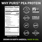 PURIS Pantry Textured Pea Protein, Unflavored Meatless Vegetable Crumbles, Soy Free, Gluten Free, 21g of Protein per Serving, Plant-Based Vegan Meat Substitute, Equivalent to 60 Pounds Ground Beef | 20 lbs Bag in Box