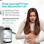 Dainova Probiotics for Women Vaginal Health, Urinary Tract Health, Yeast Infection & UTI I 40 Bil CFU Active Prebiotics and Probiotics for Women I Shelf-Stable I Acid-Resistant I 60 Caps