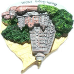 WitnyStore Tiny 3" Mahabodhi Temple Bodh Gaya Bihar India - Miniature Hand Made Resin 3D Asia Landmark Tourist Attractions Decorative Refrigerator Fridge Magnets Collectible Traveler Souvenirs Gifts