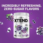 Xtend Original BCAA Powder, 7g BCAAs and 2.5g L-Glutamine for Muscle Recovery Hydration and Lean Muscle, Sugar Free Intra and Post Workout Drink with Electrolytes, Glacial Grape, 30 Servings