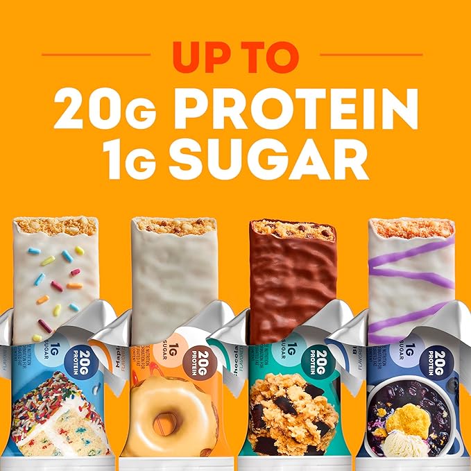 ONE Protein Bars, Fruity Cereal, Gluten Free with 20g Protein and 1g Sugar, Pantry Staples, 2.12 oz (12 Count), Packaging May Vary
