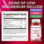 Magnesium Taurate Gummies 1800mg, Magnesium Taurate Supplement, High Absorption & Chewable for Kid and Adults, Muscle and Heart Health Support, Vegan, Gluten Free, 120 Counts（2 Pack）