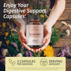 HERBAMAMA Spearmint Capsules - 1000 mg Spearmint Leaf Capsules for Digestive Support - Vegan, Non-GMO Digestive & Skin Supplement - 50-Day Supply
