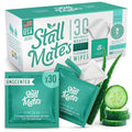 Stall Mates Wipes - Flushable Wipes, Individually Wrapped, Travel Friendly, Unscented with Cucumber, Vitamin-E & Aloe, (30 on-the-go singles)