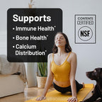 NatureWise Vegan Vitamin D3 + K2 - Natural D3 5000IU + Natural Vitamin K2 100mcg - Bone Support - High Absorption with Organic Cold-Pressed Olive Oil - Non-GMO