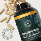 Primal Harvest Immune Defense 10-in-1 Supplement with Probiotics, Zinc, and Vitamins C, D3, K2, B6 Daily Immune Support for Adults