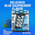 BPI Sports Best BCAA - BCAA Powder - Branched Chain Amino Acids - Muscle Recovery - Muscle Protein Synthesis - Improved Performance – Hydration – Blue Raspberry - 60 Servings - 21.12 Oz